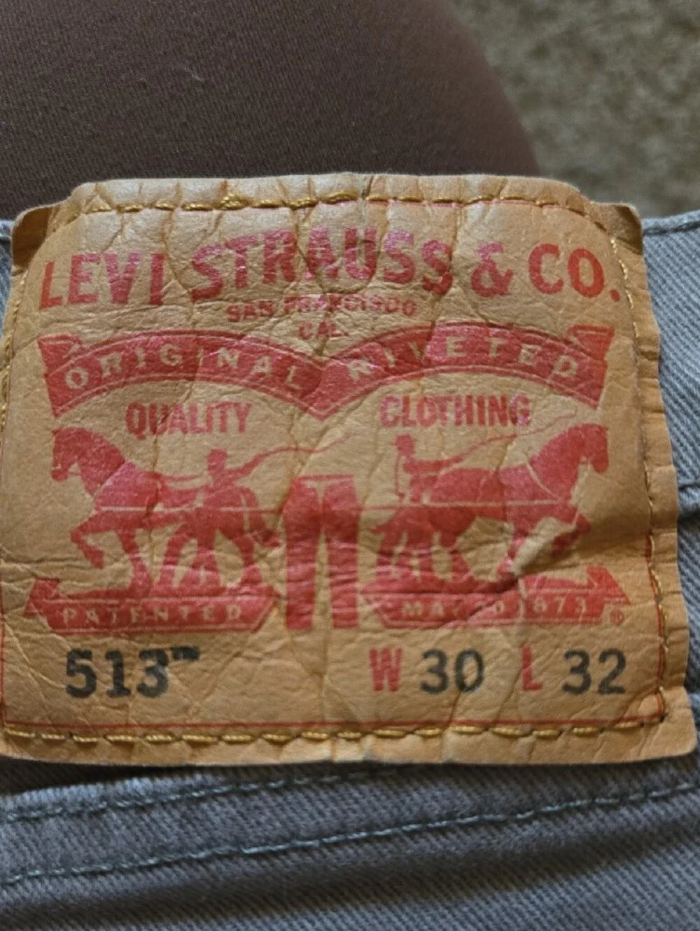 Levi's Men's Slim Straight Gray Jeans